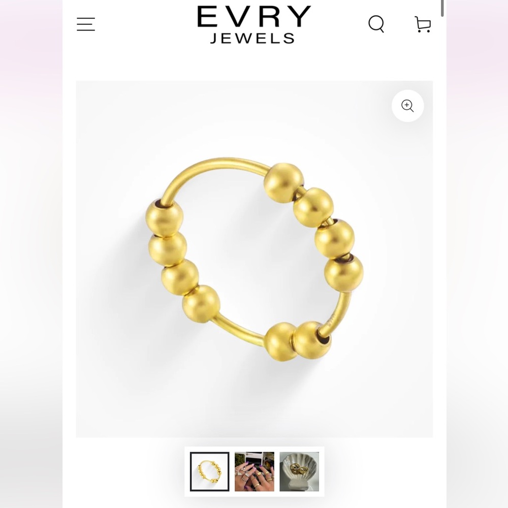 Evry Jewels Anxiety Fidget Ring